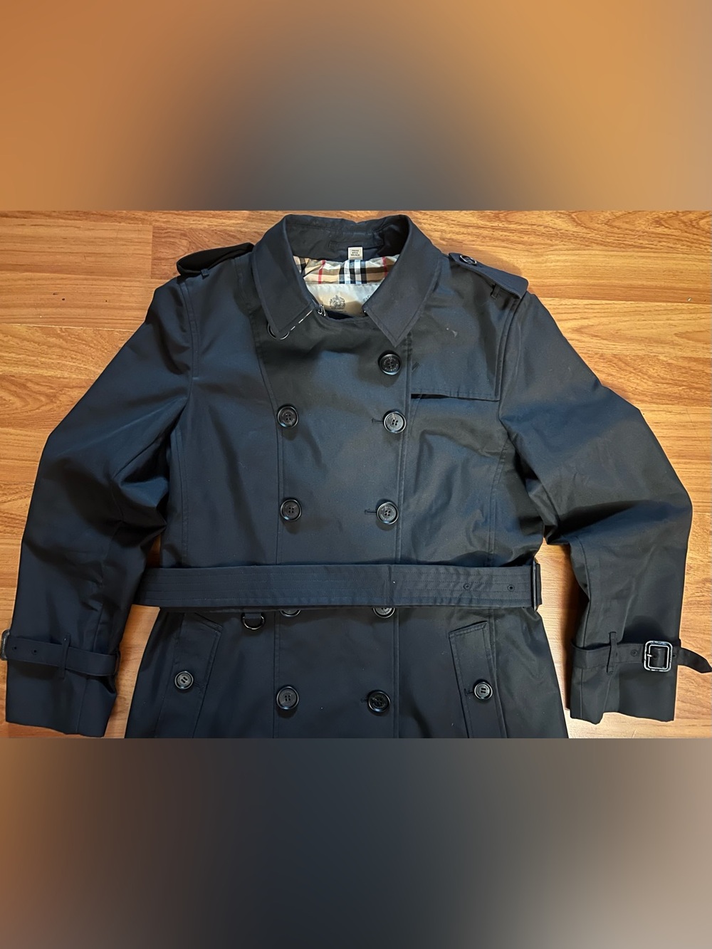 Burberry "Chelsea" Heritage Trench Coat VTG Check Lining&Slim Silhouette Sz 12UK - Picture 2 of 13